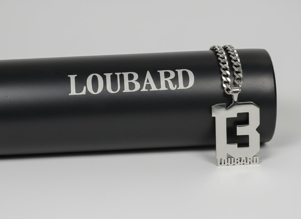 Collier LOUBARD – Pendentif “13” Acier Inoxydable
