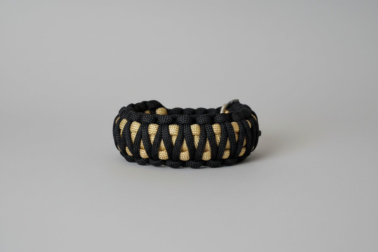 Bracelet Paracorde Biker – DOUBLE KNOT GOLD